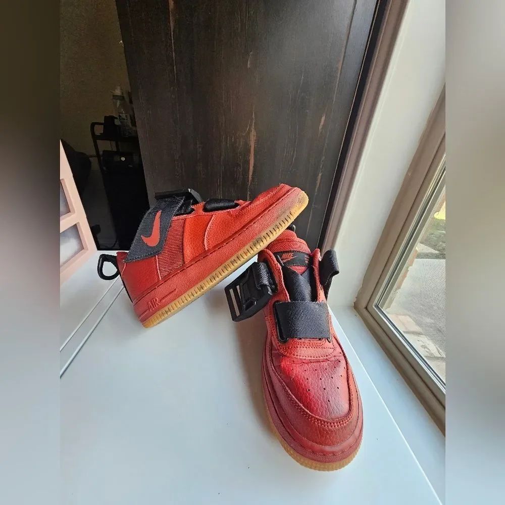 Nike Air Force 1 Utility GS 'Dune - 4Y - Picture 4 of 5